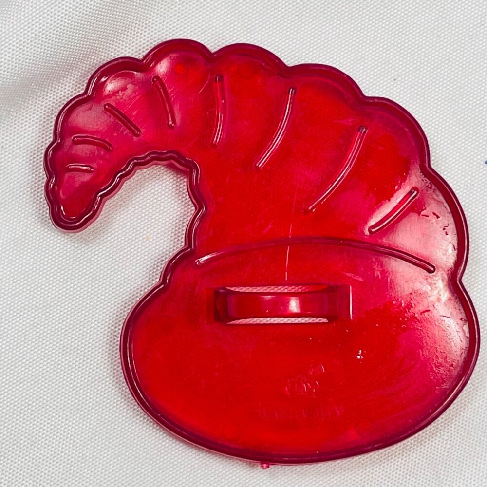 Vintage HRM Red Cornucopia Cookie Imprint Red Classic Cutter Made USA 3 Inches
